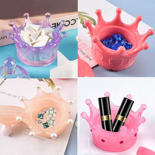 X Caja Moldes Resina Moldes Silicona Para Joyeros Corona