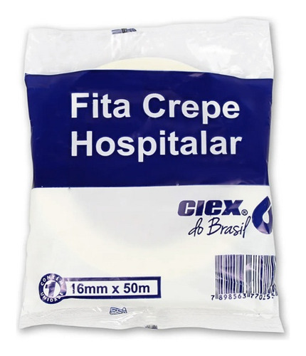 Fita Adesiva Hospitalar Branca 16mm X 50m - Ciex