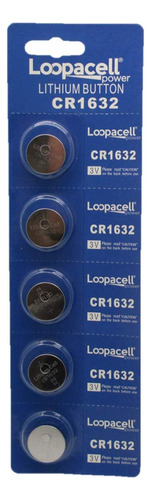 Loopacell Cr1632 - Bateria De Litio De 3 Voltios, Paquete De