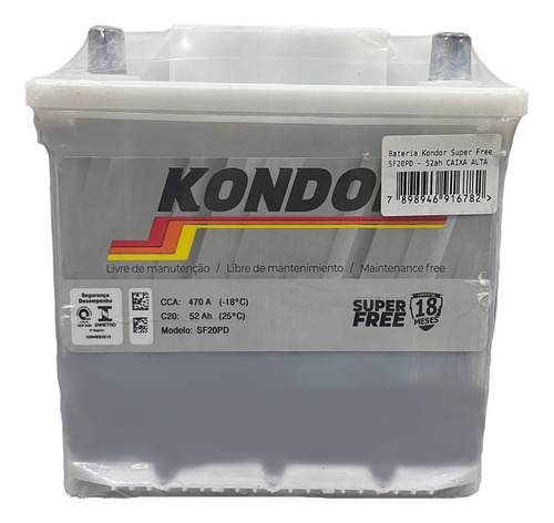 Bateria De Kondor 52 Ah Ethios