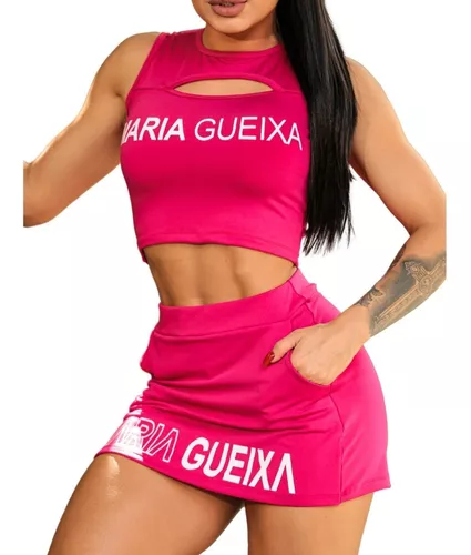 Maria Gueixa - Conjunto Fitness Maria Gueixa Top Bojo + Short - 9864