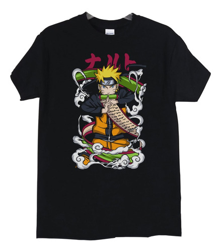 Polera Naruto Pergamino Y Humo Anime Poleradicto