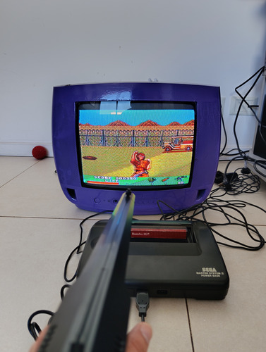 Light Phaser Sega Pistola Master Syst Tectoy Con Caja Negro (Usado)