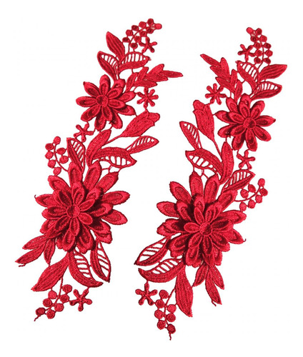 Apliques De Encaje De 2 Piezas, Apliques De Boda, Apliques