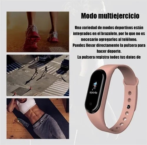 Imagen 4 de 7 de Reloj Smart Band M5 - Monitor Cardiaco - Calorias - Deportes
