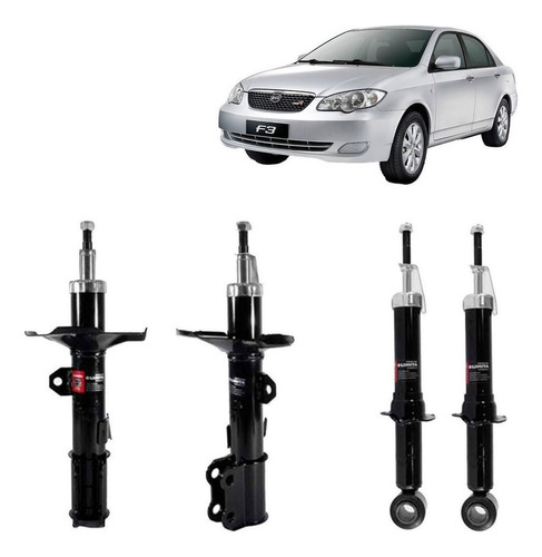 Kit Amortiguadores Dela Trase Para Byd F3 1.5 471q 2012 2014