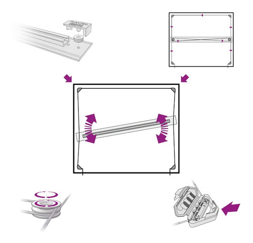 Imagen 4 de 6 de Kit Tablero Dibujo 1 Posición Plantec Dozent 40x50 + Útiles