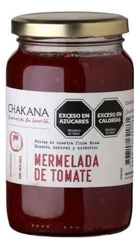 Mermelada De Tomate Orgánica Chakana X 420 Grs.