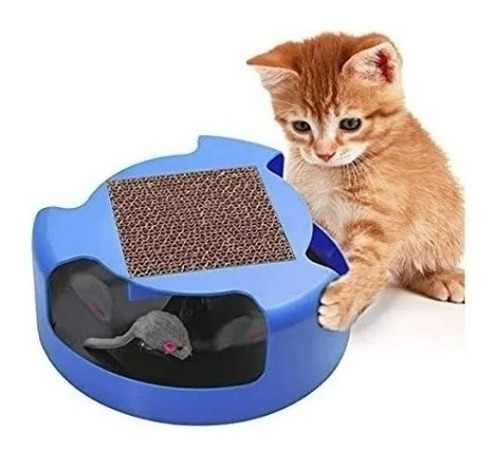 Juguete Giratorio Interactivo Para Gatos Atrapa Raton