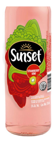 Pack De 2 Licor Sunset Kiwi Strawberry 750 Ml