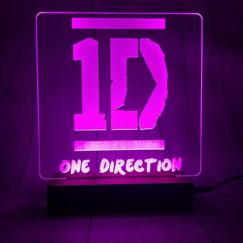 Lámpara One Direction Logo Color Fijo