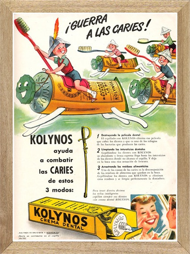 Kolynos , Cuadro, Poster, Publicidad, Dentifrico        L668