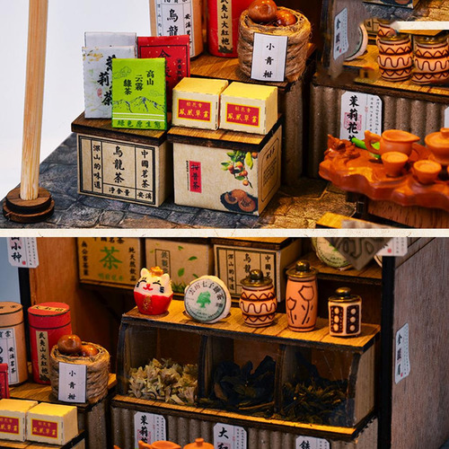 1/24 Kits De En Miniatura De Para Bricolaje Té Antigua Con