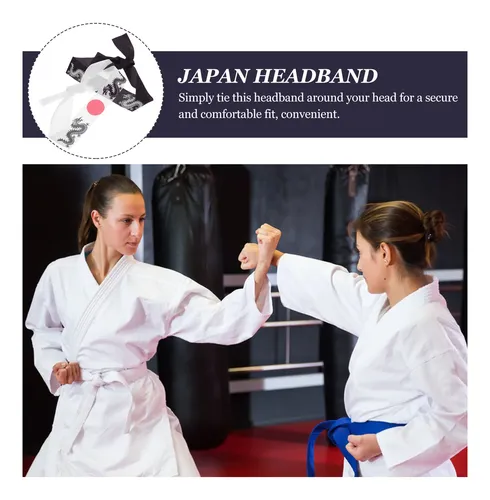 Diadema japonesa de karate, bandana de bushido, disfraz de chef de sushi, para deportes, cocina, cocina