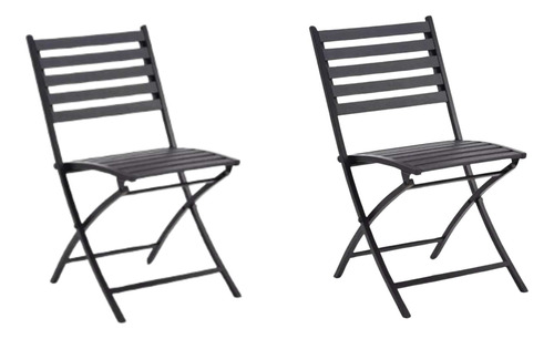 Silla Plegable Terraza,  Restaurante, Exteriores Pack X2