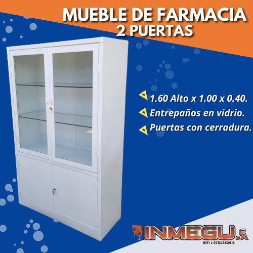 Mueble De Farmacia Para Psicotrópico 2 Puertas 