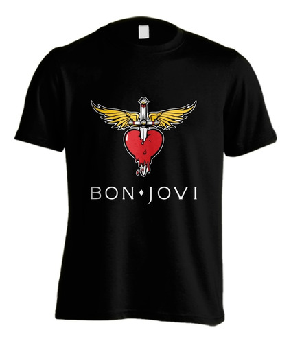 Remera Bon Jovi #08 Rock Artesanal Planta Nuclear