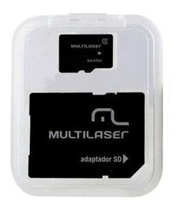 Adaptador Multilaser Sd + Cartao De Memória Classe 10 16gb -