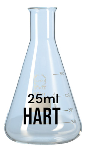 Matraz Erlenmeyer Hart 25ml