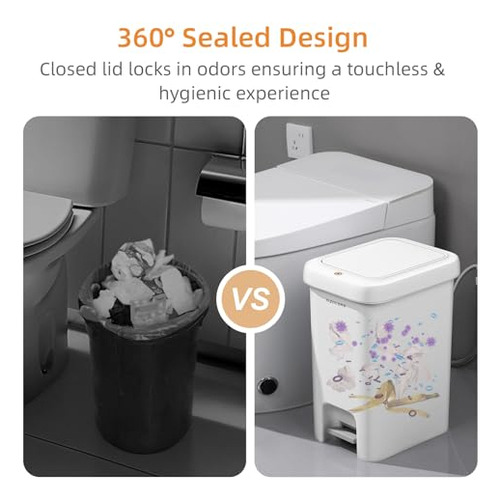 J1jbote De Basura Con Pedal Para Oficina, Dormitorio,