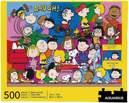 Snoopy Peanuts Cast Rompecabezas Aquarius 500 Pzas