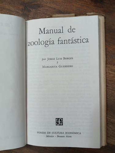 Manual De Zoologia Fantastica - Jorge Luis Borges (Usado)