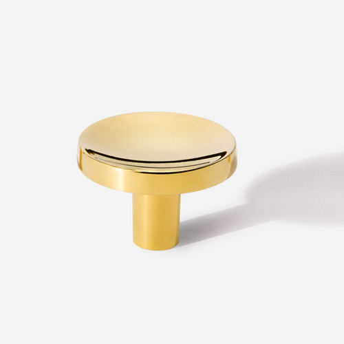 Puxador Bela Metais K03-pxdotcar07 Lisa Acabamento Espelhado - Kit X 3 Unidades - Dourado