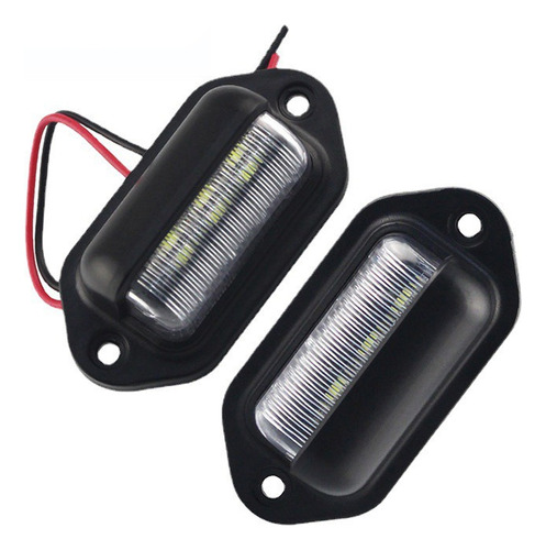 6smd Luces Para Placas De Matrícula De 12v 2 Paquetes