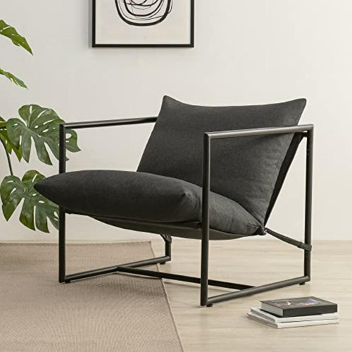 Zinus Aidan Sling Accent Silla/sillón Con Marco De Metal