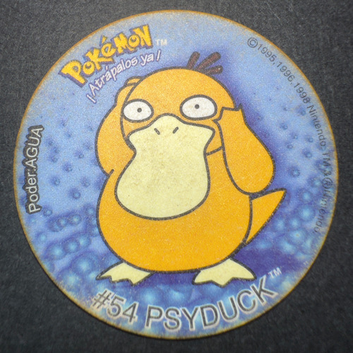 Taps Pokemon De Frito Lay - #54 Psyduck - 1998 Original