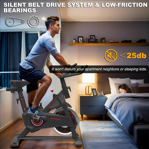 Geoneo Bicicleta Estática De Fricción Para Interiores