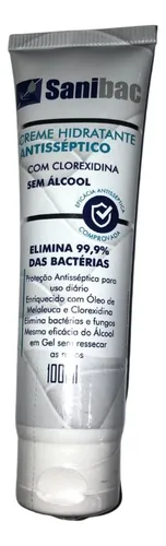 Crema Hidratante Antiséptica Sanibac 100g Nbt Elimina 99,9