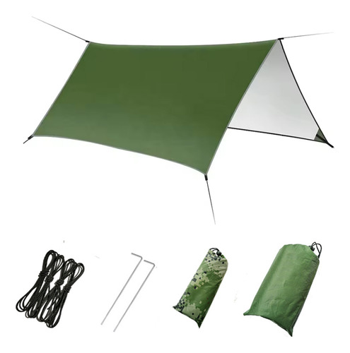 Refugio Solar Hammock Rain Fly Para Acampar, 230 X 210 Cm