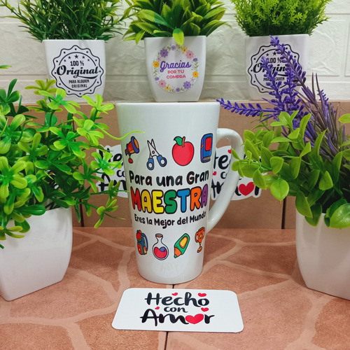 Taza 17 Onzas Cónica Super Poder Maestra / Maestro