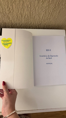 Manual Do Inventário De Depressão De Beck - Bdi Ii - Teste Restrito À Psicólogos Para Avaliar Depressão Kit Usado (completo) (Usado)