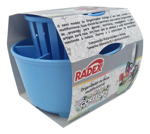 Organizador Multifuncional Radex College Azul