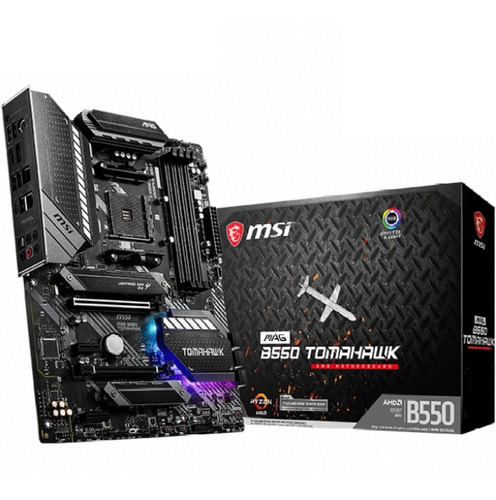 Imagen 6 de 6 de Motherboard Msi Mag B550 Tomahawk Am4 Rgb Usb 3.2 M2 Nvme