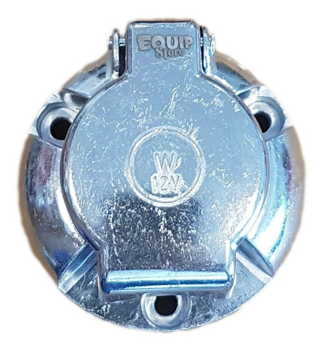 Imagen 4 de 5 de Ficha Conector Trailer Acoplado Aluminio 7 Vias Macho Hembra