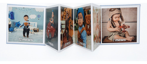 Album Sanfonado Branco 10x10 12 Folhas- Ical 610