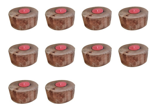 Mini Castiçal Rustico (kit Com 25)