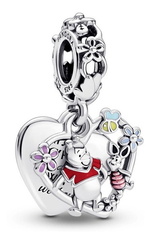 Charm Colgante Doble Winnie Pooh Y Piglet De Disney Pandora 