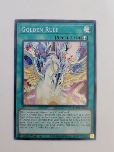 Yugioh Golden Rule - Blmr-en035 - Secret Rare 1st Edition