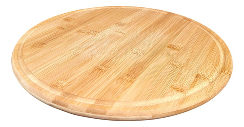 Tabla Pizzera 35cm De Bambu Redonda Cocina Picada Pizza Bz3 Yy0356