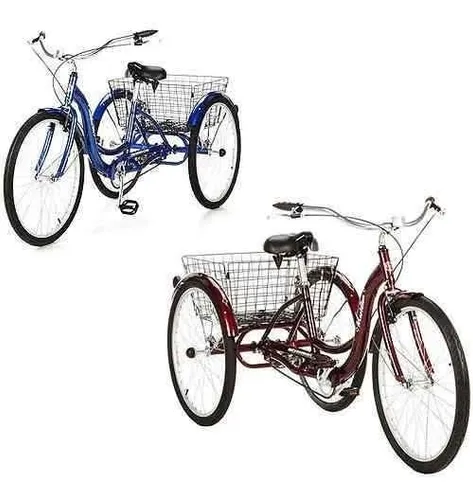 Triciclo Schwinn Meridian Para Adulto Rodada 26 Con Canasta
