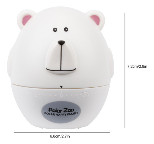 Cartoon Timer, Portátil, Lindo Animal, Con Forma De Oso, Coc