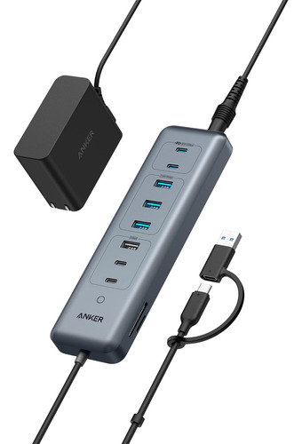 Anker Hub Usb-c 11 En 1, Concentrador De Datos 10 Gbps