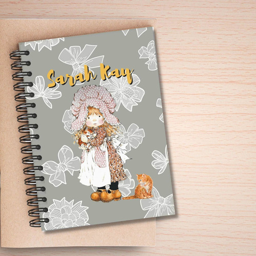 Cuaderno Diseño Sarah Kay Gris. 