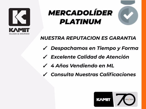 Imagen 7 de 8 de Calzado De Seguridad Kamet Zapato Teo P. Acero Envio Gratis