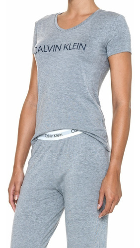 Pijama Calvin Klein Inverno Meia Manga Calça Longa -original