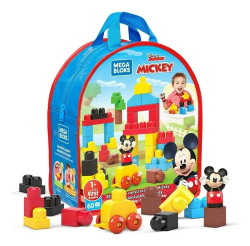 Juguetes De Construcción Megablocks Mickey 60 Piezas 60 Mickey